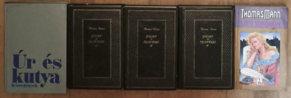Thomas Mann - 3db Thomas Mann mű (3 mű 5 kötetben) - Lotte Weimarban, Úr és kutya, József és testvérei I-IV.