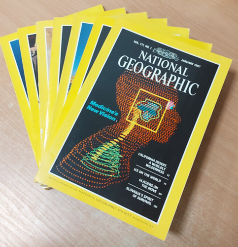 National Geographic - National Geographic 1987.január, február, március, szeptember, október, november, december (7 db. szórványszám)
