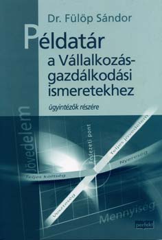 Dr. F�l�p S�ndor - P�ldat�r a v�llalkoz�sgazd�lkod�si ismeretekhez �gyint�z�k r�sz�re