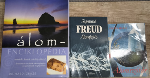 Richard Craze, Sigmund Freud, Szepes Mária - 3db álomfejtéssel kapcsolatos mű - Richard Craze-Álomenciklopédia, Sigmund Freud-Álomfejtés, Szepes Mária-Álomszótár