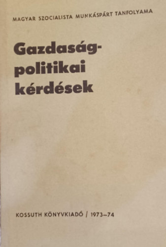 Gazdasgpolitikai krdsek