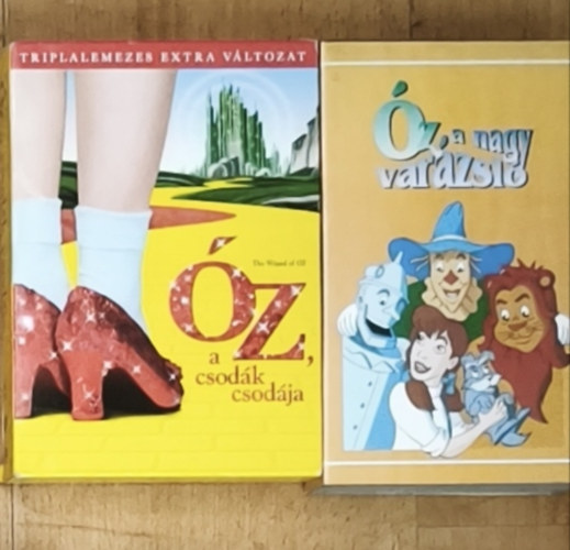 �z, a nagy var�zsl� VHS kazetta + �z, a csod�k csod�ja DVD-Triplalemezes extra v�ltozat
