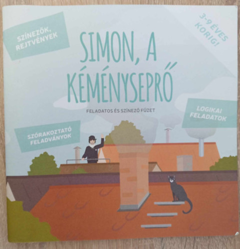 Mller Mt - Simon, a kmnysepr - Feladatos s sznez fzet (Sznezk, rejtvnyek, logikai feladatok, szrakoztat feladvnyok)