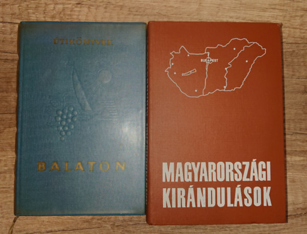 2 útikönyv a 20. század második feléből: Balaton, Magyarországi kirándulások