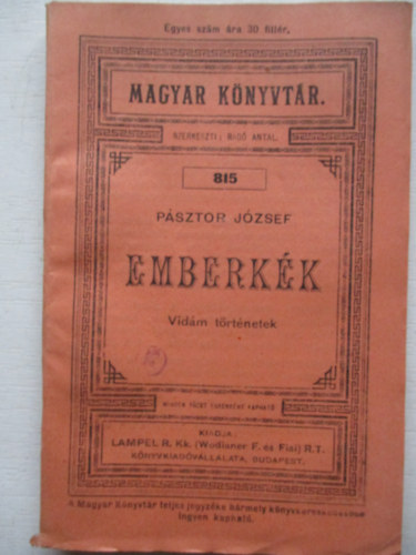 Psztor Jzsef - Emberkk