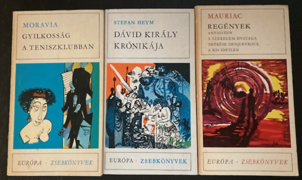 Alberto Moravia, Mauriac Stefan Heym - Eurpa Zsebknyvek sorozat (3 ktet )