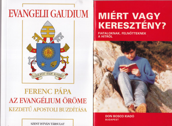 Triznya M�ty�s, M. Costa, R. Giordano Szab� Ferenc S.J. - 3 db vall�si k�nyv ( egy�tt ) 1. Mi�rt vagy kereszt�ny? 2. Ferenc p�pa az evang�lium �r�me kezdet� apostoli buzd�t�sa, 3. Miel�tt sz�rk�nek a sz�nek