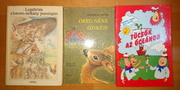 Fazekas Anna Fldvri Gyrgy-szi Zoltn - 3 meseknyv  az olvasni tanulknak: Legeltets a hrom srkny pusztnm reg nne zikje, Tcsk az cenon