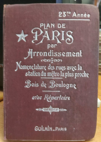 Plan de Paris par Arrondissement (Nomenclature des rues avec la station du m�ptro la plus proche