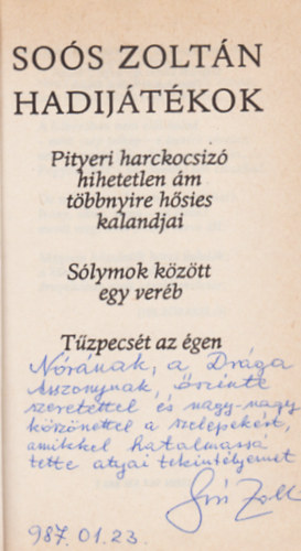 So�s Zolt�n - Hadij�t�kok (Dedik�lt!)