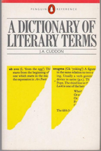 J. A. Cuddon - A Dictionary of Literary Terms