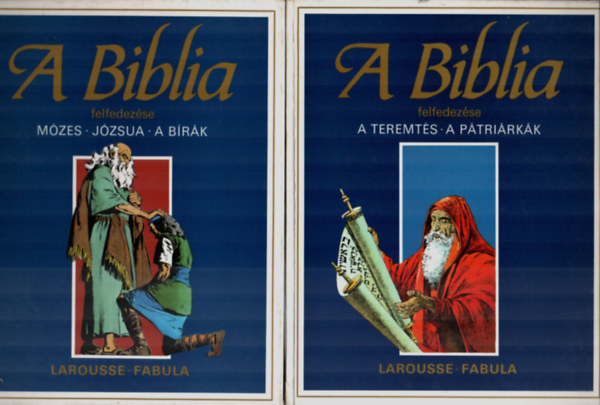 �tienne Dahler  (feldolg.) - 2 db A biblia felfedez�se: A teremt�s - A P�tri�rk�k + M�zes -  J�zsua - A b�r�k