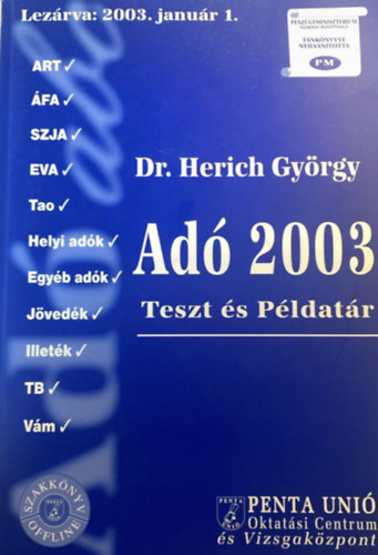 Dr Herich Gyrgy - Ad 2003 (Teszt s pldatr)