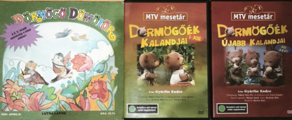 D�rm�g� D�m�t�r-Lutra lapok-1991. �prilis + 2db D�rm�g� D�m�t�r DVD-D�rm�g��k kalandjai I-XIII., D�rm�g��k kalandjai XIII-XXVI.-MTV meset�r