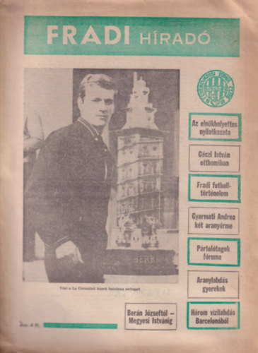 V�rszegi J�nos  (szerk.) - Fradi-h�rad� 1970