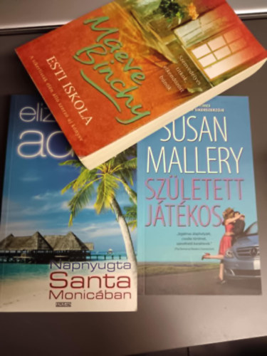 3db könyv Esti iskola+Napnyugta Santa Monicában+Született játékos