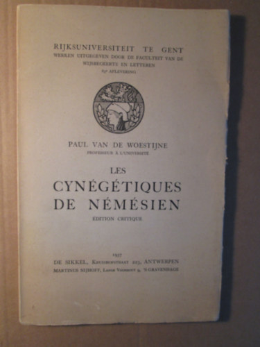Les Cyn�g�tiques de N�m�sien : �dition critique