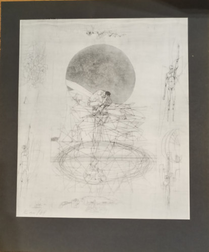 Kass J�nos al��rt, eredeti r�zkarca 1967. (Mad�ch: Az ember trag�di�j�hoz)