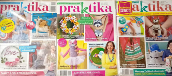 3 db. Praktika Magazin - 2020.máj. - 5. szám, 2020.márc. 3. szám, 2020.febr. 2. szám (szabás-varrás-kötés-hobby-lakásdivat-kézimunka)
