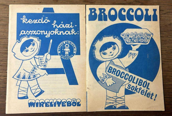 2 db gasztro f�zet: Broccolib�l sokf�l�t!Kezd� h�ziasszonyoknak mirelitb�l