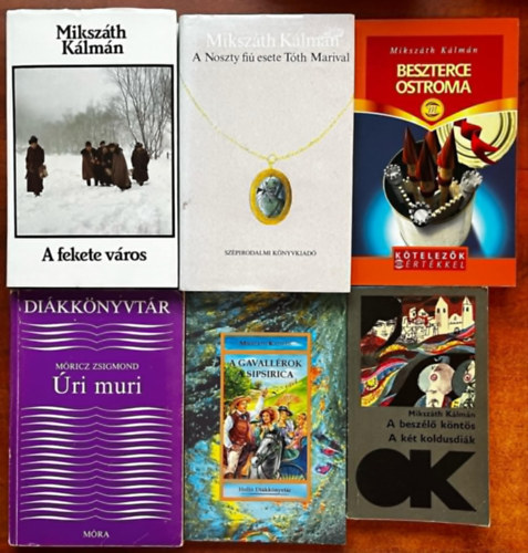 Miksz�th K�lm�n - 6 db Miksz�th: A besz�l� k�nt�s/A gavall�rok; A Fekete v�ros; A Noszty fi� esete T�th Marival