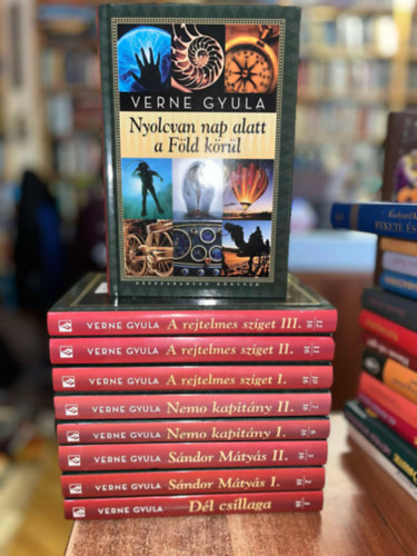 9 db Verne Gyula könyv