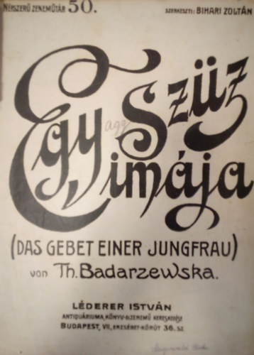 Egy szűz imája