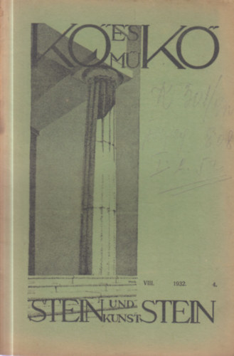 Kő és műkő VIII. 1932/4.