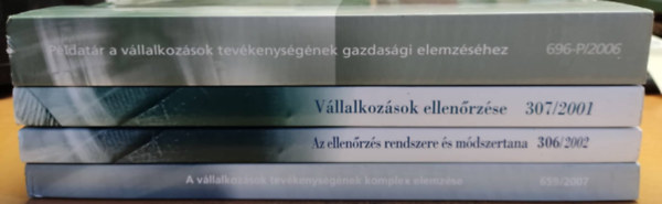 Perfekt - 4 db Vllalkozs: A vllalkozsok tevkenysgnek komplex elemzse; Az ellenrzs rendszere s mdszertana; Pldatr a vllalkozsok tevkenysgnek gazdasgi elemzshez; Vllalkozsok ellenrzse