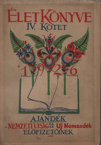 Élet könyve IV.kötet 1926