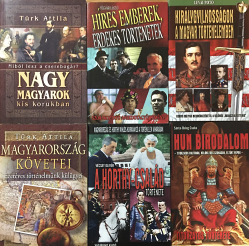 Vcsey Olivr, Trk Attila, Lvai-Pot, Vgvri Lszl Snta-Balog Csaba - Hres magyarok, hres emberek knyvcsomag (6 ktet)