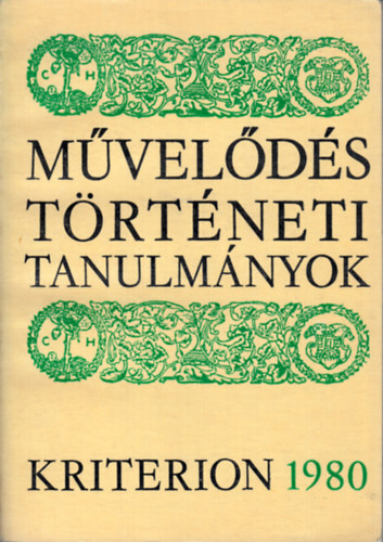 V. Andrs Jnos  (szerk.) - Mveldstrtneti tanulmnyok 1980