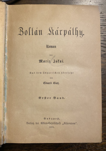 Jókai Mór - Zoltán Kárpáthy