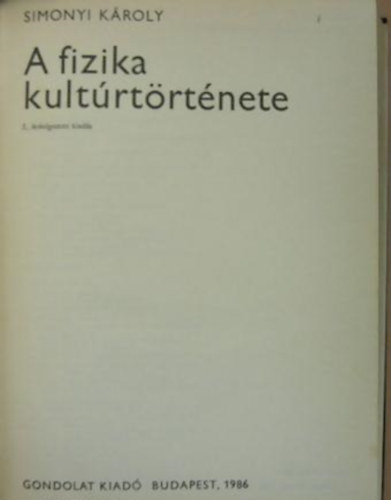 Simonyi Kroly - A fizika kultrtrtnete