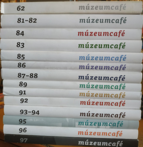 Gréczi Emőke  (főszerk.) - 14 db Múzeumcafé (Kötet évszmok a terméklapon)