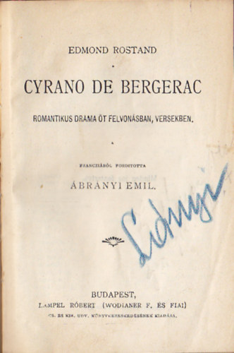 Edmond Rostand - Cyrano de Bergerac