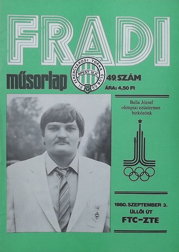 Nagy Béla (szerk.) - Fradi műsorlap 49. szám