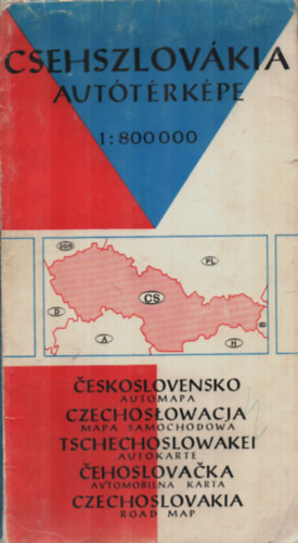 Csehszlovkia auttrkpe 1 : 800000.
