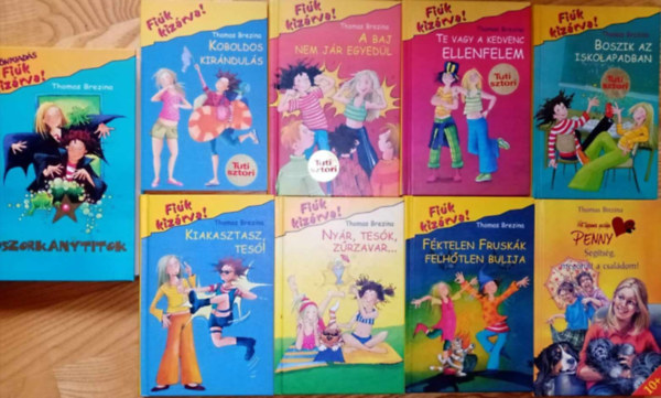 Thomas Brezina - Thomas Brezina ifj�s�gi k�nyvcsomag (9db): Koboldos kir�ndul�s / Boszik az iskl�ban / Te vagy a kedvenc ellenfelem / A baj nem j�r egyed�l / Kiakasztasz, tes�! / Ny�r, tes�k, z�rzavar / F�ktelen frusk�k felh�tlen bulija / Seg�ts�g, m