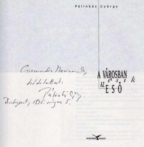 P�link�s Gy�rgy - A v�rosban esik az es�