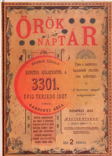 G�rdonyi G�za - �r�k-napt�r.