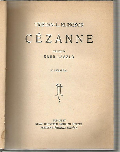 Tristan-L. Klingsor - Czanne