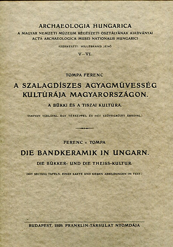 Tompa Ferenc - A szalagdszes agyagmvessg kultrja Magyarorszgon