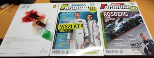 6 db Forma 1 magazin (cmek a termklersban, sajt fot)
