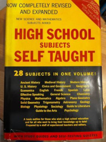 High School Subjects Self Taught - 28 Subjects in One Volume