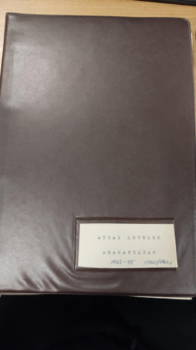 Atyai levelek Aramand�nak 1963-75 /1960/ /1962/