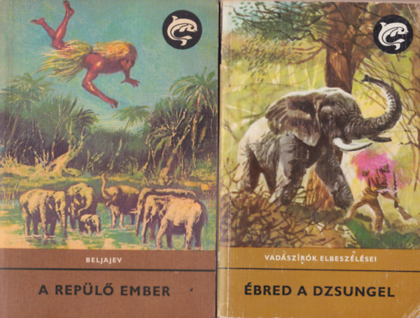 Bogomolov, Beljajev Vlagyiszlav Krapivin - 4 db Delfin k�nyv: �bred a dzsungel + A rep�l� ember + Titkos k�ldet�s + A p�rbajt�r�s fi�