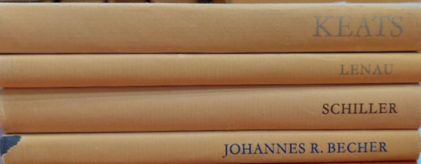 Nikolaus Lenau, John Keats, J.R. Becher Friedrich Schiller - 4 db versesktet: John Keats versei, Nokolaus Lenau versei, Schiller versei, Johannes R. Becher versei,
