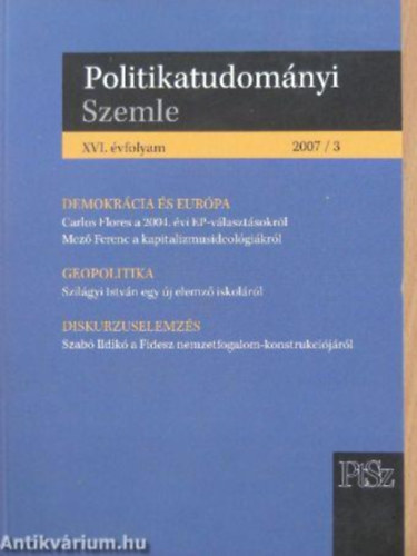 Tth Norbert - Politikatudomnyi Szemle 2007/3.