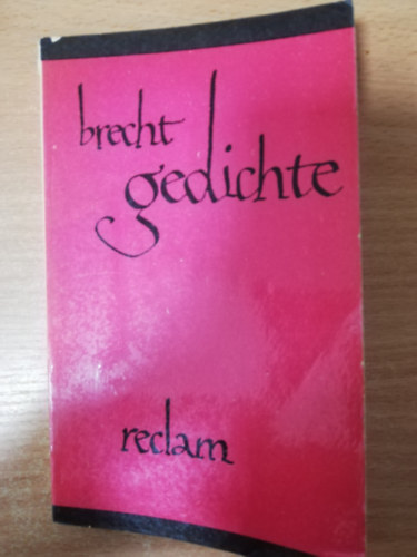 B. Bertolt - Brecht Gedichte IX.